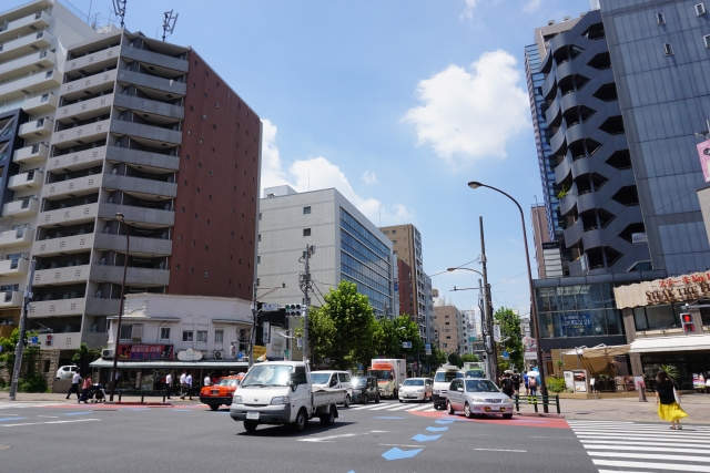 明治通りの交差点