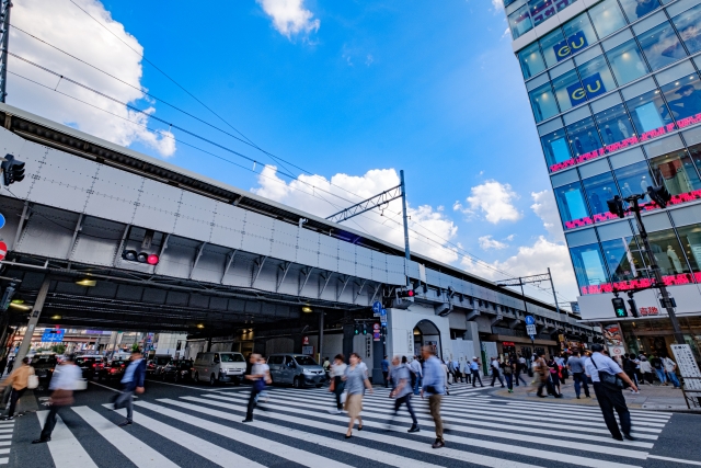 御徒町駅周辺の横断歩道