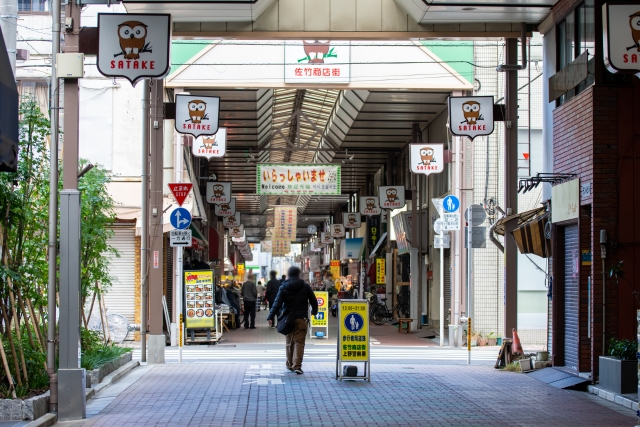 佐竹商店街の様子