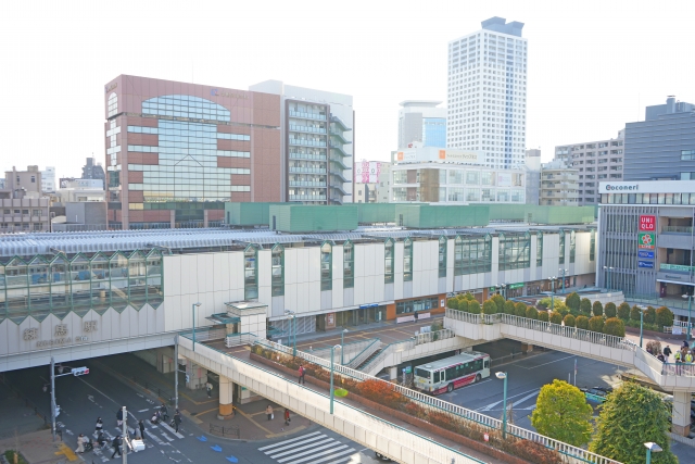 練馬駅北口の風景