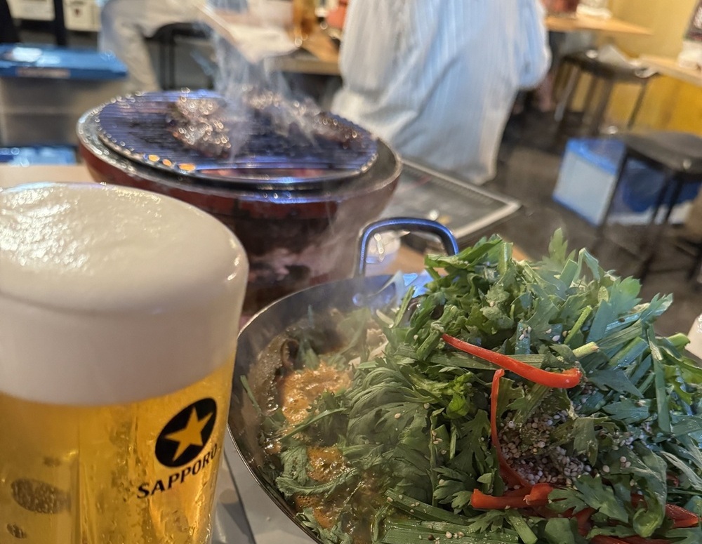 ラムしゃぶと生ビール
