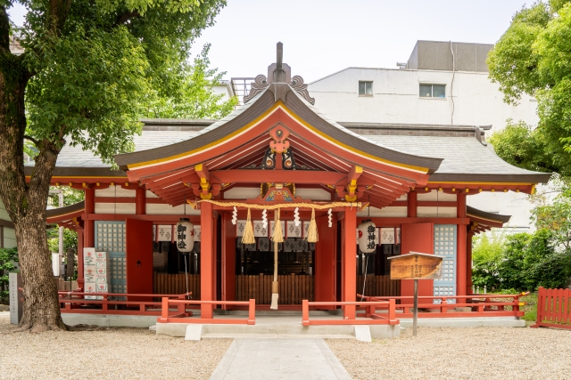 肥後橋駅 御霊神社