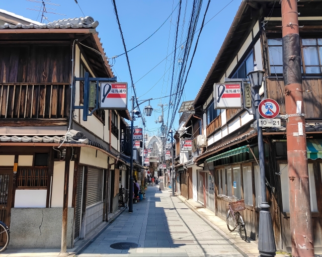 京都の竜馬通り商店街