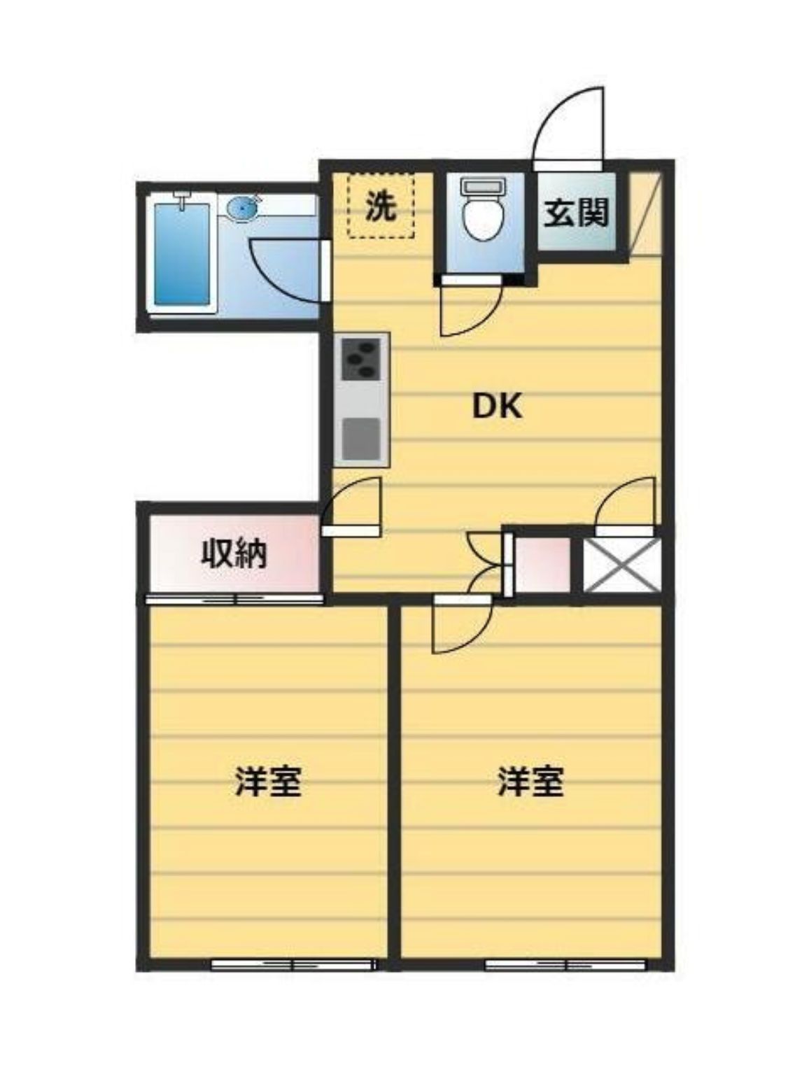 【世田谷区・経堂駅徒歩1分】利便性良好 ！改札から約60m/ペット可/12坪/エアコン2台付き/光ファイバー対応