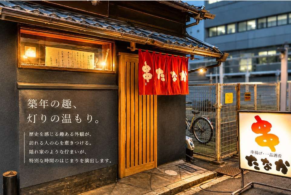【京都市中京区・烏丸駅徒歩5分】路地裏の風情を活かす隠れ家居酒屋居抜き物件／約18坪