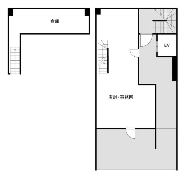【大阪市・日本橋4分／なんば8分】2駅利用可 1階路面 好立地店舗（22坪）
