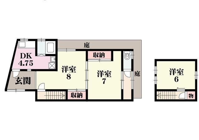 【大阪市西淀川区・姫島駅徒歩5分】阪神本線｜約15坪｜飲食店可・8.8万円｜シャワー・室内洗濯機置場