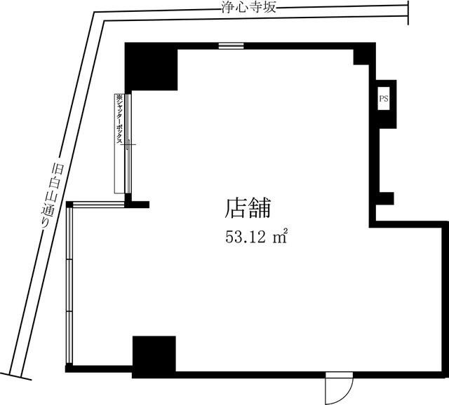 【文京区・白山駅徒歩1分】駅前立地！1フロア1テナントの飲食店向けスケルトン物件