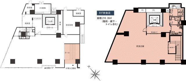 【横浜市中区・関内駅徒歩4分】繁華街至近で集客力◎1フロア1テナントの独立性高い店舗！スケルトンで多業態対応／飲食店可・EV付・セキュリティ完備