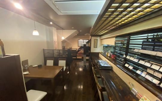 【福岡市中央区・薬院/渡辺通駅徒歩6分】高砂エリアの1階居酒屋居抜き物件／座敷あり・約18.15坪
