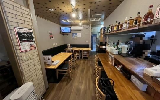 【羽村市・羽村駅徒歩3分】開業資金300万円目安で検討しやすい1階居酒屋居抜き物件／飲食店街・約10坪